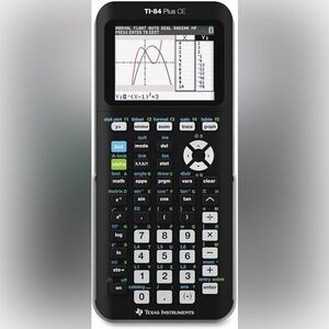 Texas Instruments TI-84 Plus CE Color Graphing Calculator, Black 7.5 Inch